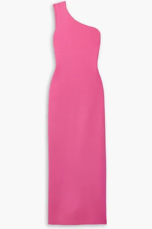 ADAM LIPPES Drapiertes Maxi-Strickkleid mit asymmetrischer Schulterpartie - - S