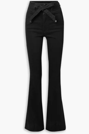 VERONICA BEARD Giselle hoch sitzende Schlagjeans mit Gürtel - - 23