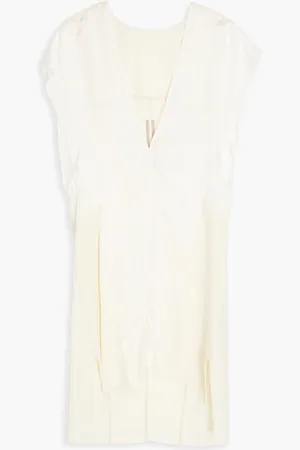 Rick Owens Oberteil aus Crêpe und Satin - Weiß - IT 40