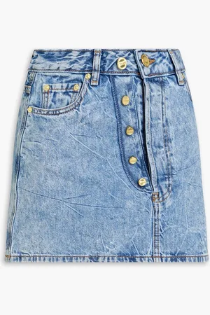 Ganni Minirock aus Denim - Blau - DE 42