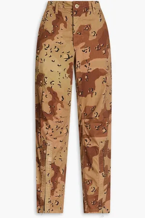 RE/DONE Cargohose aus Gabardine aus einer Baumwollmischung mit Camouflagemuster - Neutral - L