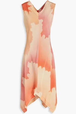 Paul Smith Bedrucktes Midikleid aus Seide - Pink - IT 46