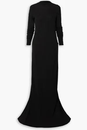 Gauchere Maxikleid aus Stretch-Crêpe - - FR 36