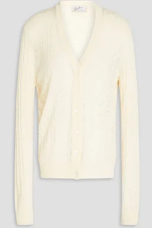 Giuliva Heritage Collection Cardigan aus Seide in Pointelle-Strick - Weiß - XS