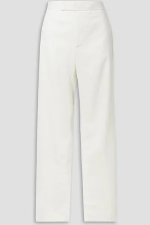 Deveaux Cleo Hose mit geradem Bein aus Crêpe - Weiß - US 8