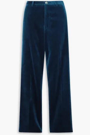 FORTELA Joplin Hose mit geradem Bein aus Baumwollsamt - Blau - IT 40