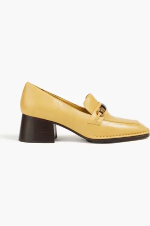 Tory Burch Perrine Loafers aus Leder mit Verzierung - Gelb - US 5