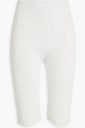 AERON Shorts aus Rippstrick - Weiß - XS