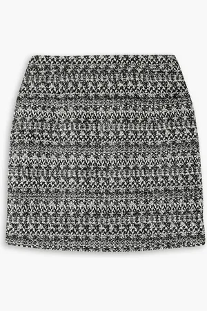Alessandra Rich Minirock aus Bouclé-Tweed in Metallic-Optik - - IT 46