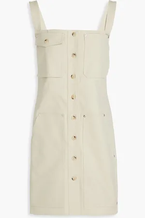 Helmut Lang Minikleid aus Stretch-Baumwolle - Neutral - L
