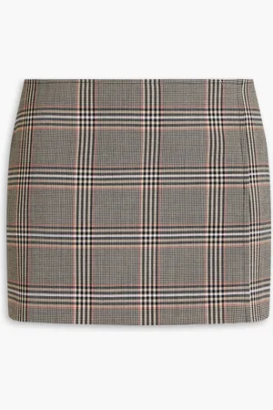 16Arlington Nimue Minirock aus Webstoff mit Glencheck-Muster - Neutral - UK 12