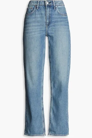 RAG&BONE Dre Cropped Boyfriend-Jeans - Blau - 23
