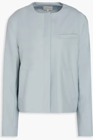 Loulou Studio Fogo Jacke aus Twill aus einer Wollmischung - Blau - S