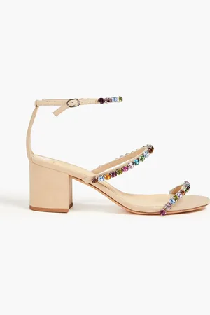 ALEXANDRE BIRMAN Alexa Sandalen aus Veloursleder mit Kristallverzierung - - EU 37.5