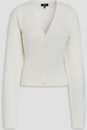 THEORY Hanelee Cardigan aus einer Woll-Kaschmirmischung - Weiß - XL