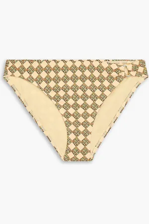Tory Burch Tief sitzendes Bikini-Höschen mit Print - Neutral - L
