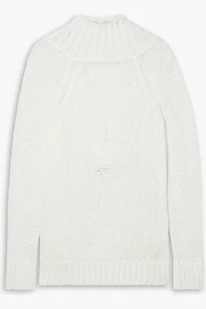 Khaite Flora drapierter Pullover aus Häkelstrick aus einer Baumwollmischung - Weiß - L