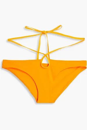 CHRISTOPHER ESBER Looped Tie tief sitzendes Bikini-Höschen mit Cut-outs - Orange - UK 10