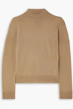 Vince Stehkragenpullover aus Merinowolle - Neutral - L