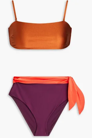 ZIMMERMANN Bikini in Colour-Block-Optik - Lila - 0
