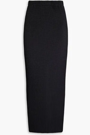 ROSETTA GETTY Maxirock aus plissiertem Satin - - M/L
