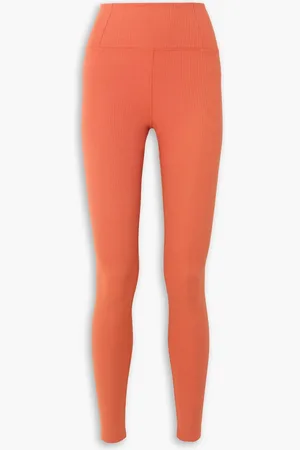 GIRLFRIEND COLLECTIVE Leggings aus geripptem recyceltem Stretch-Material - Orange - L