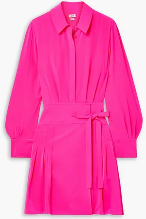 Jason Wu Minikleid aus Crêpe de Chine aus Seide mit Falten - Pink - US 2