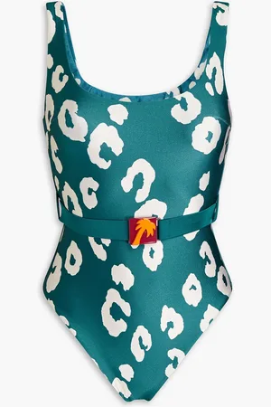 ZIMMERMANN Bikini mit floralem Print und Rüschenbesatz - Blau - 0