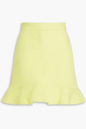 Msgm Minirock aus geripptem Jersey mit Rüschen - - IT 40
