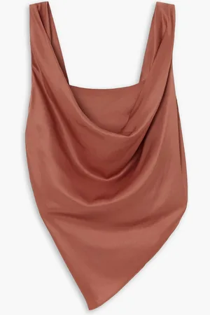 Nanushka Drapiertes Tanktop aus Satin - Pink - L