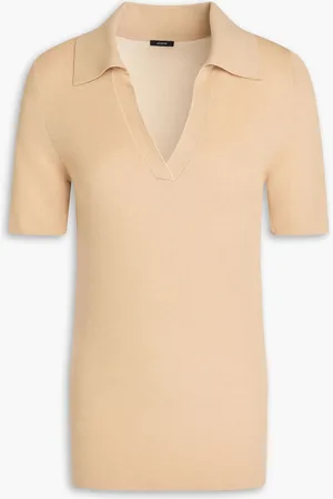 Joseph Poloshirt aus Rippstrick - Neutral - XXS