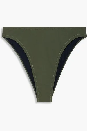 Fisch Flamands tief sitzendes Bikini-Höschen - Grün - XL