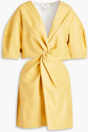 A.L.C. Alex Minikleid aus Kunstleder mit Cut-outs und Twist-Detail an der Vorderseite - - US 4