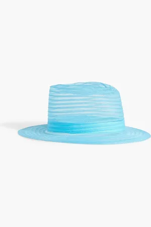 EUGENIA KIM Blaine Fedora aus Mesh - Blau - ONESIZE