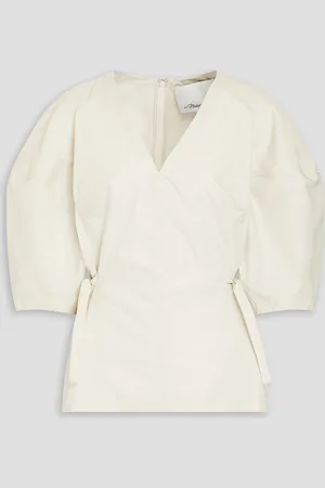 3.1 Phillip Lim Oberteil aus Popeline aus einer Baumwollmischung - Weiß - US 6