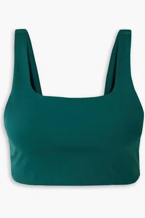 GIRLFRIEND COLLECTIVE Tommy Sport-BH aus einem Stretch-Material mit recycelten Fasern - Grün - XXS
