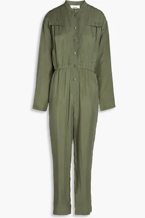 Bash Anissa Jumpsuit aus Cupro - Grün - 0