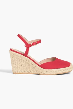 Stuart Weitzman Mykonos Espadrille-Wedges aus Canvas - - EU 37.5