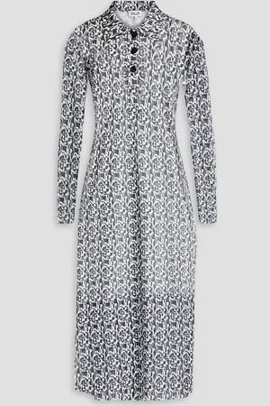 Baum und Pferdgarten Jupiter Midikleid aus Stretch-Mesh mit Print - Grau - S