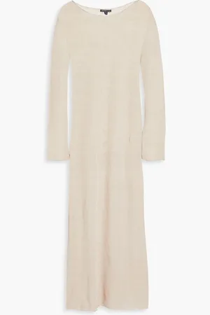 James Perse Midikleid aus einer Leinenmischung - Neutral - 2