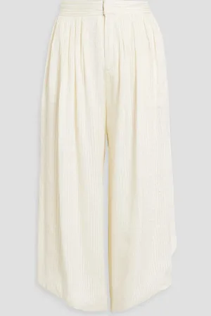 Etro Culottes aus Jacquard aus einer Seidenmischung mit Metallic-Effekt - Weiß - IT 46