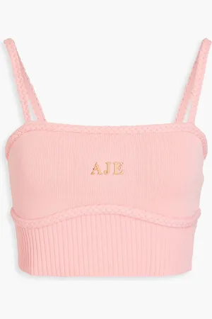 AJE Ream Strickoberteil mit Verzierung - Pink - XL