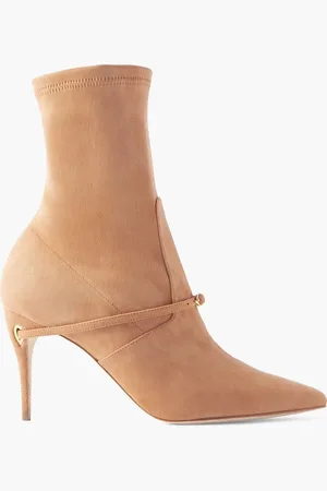 Jennifer Chamandi Alessio 85 Stiefel aus Veloursleder mit Schnalle - Braun - EU 40