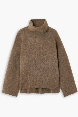 Gauchere Rollkragenpullover aus einer Lamawollmischung - - FR 36