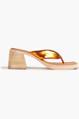 Miista April Sandalen aus Metallic-Leder - Metallic - EU 36
