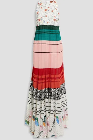 Missoni Gestuftes Maxi-Strickkleid in Häkeloptik mit Print - - IT 40