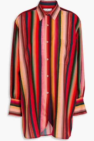 Paul Smith Gestreiftes Hemd aus Cady - - IT 38