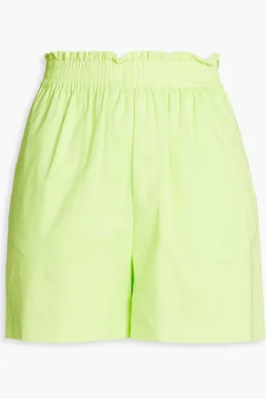 Paul Smith Neonfarbene Shorts aus Baumwolle - Grün - IT 38