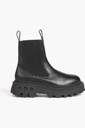 SIMON MILLER Scrambler Chelsea-Boots aus Leder mit Plateau - - EU 35
