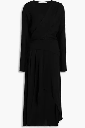 IRO Elmas asymmetrisches Kleid aus Crêpe mit Wickeleffekt - - FR 34